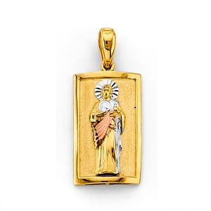 14K 3C St. Jude Thaddeus Pendant