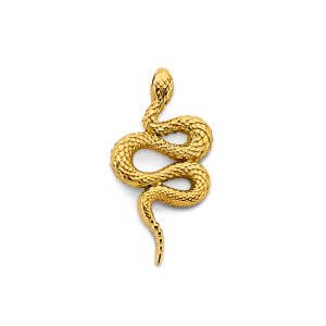 14KY Snake Pendant