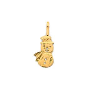 14KY Snowman Pendant