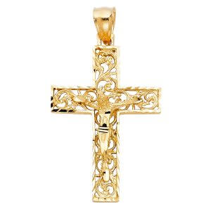14KY Fancy Crucifix Pendant