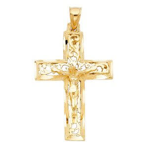 14KY Fancy Crucifix Pendant