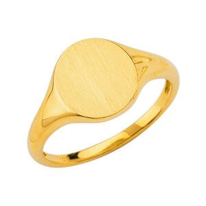 14KY Ladies Signet Ring