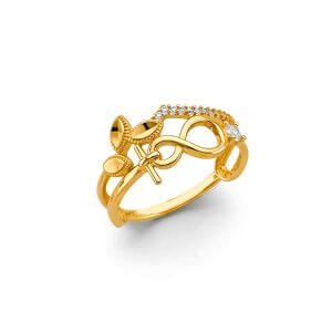 14KY Fancy CZ Ring