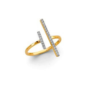 14KY Fancy CZ Ring