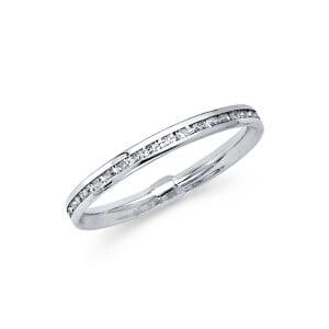14KW CZ Eternity Band