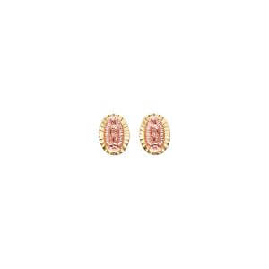 14KY CZ 2T Guadlupe Earrings with Screw Back