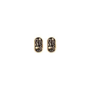 14KY Enamel Lucky Earrings with Screw Back